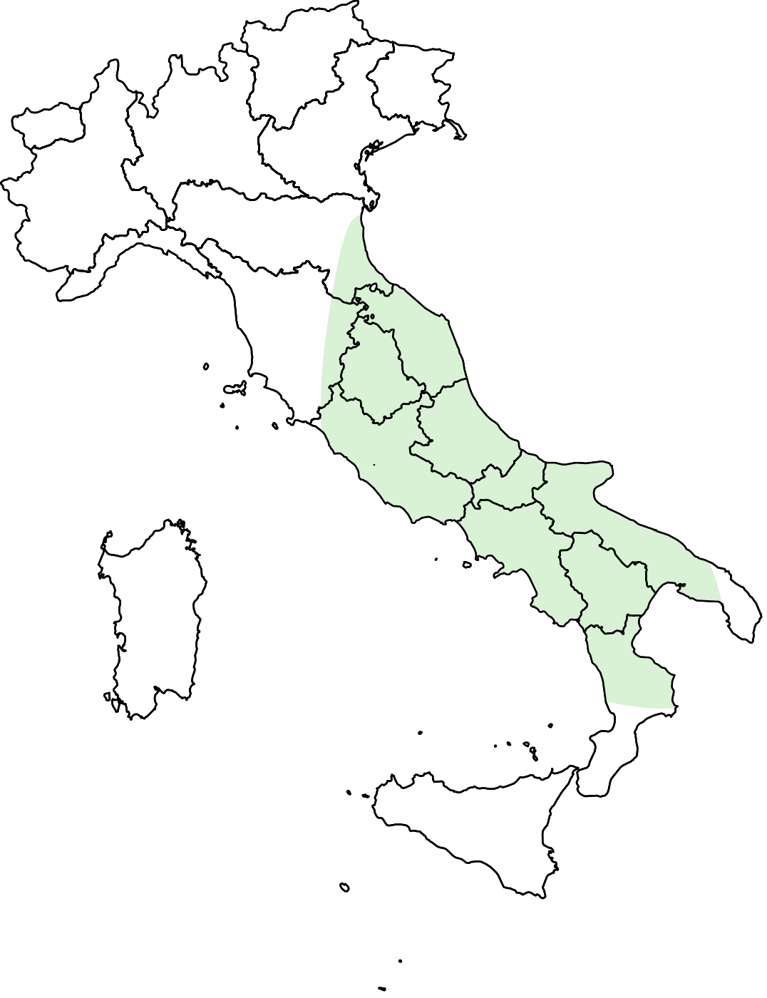 Mappa dell'Italia